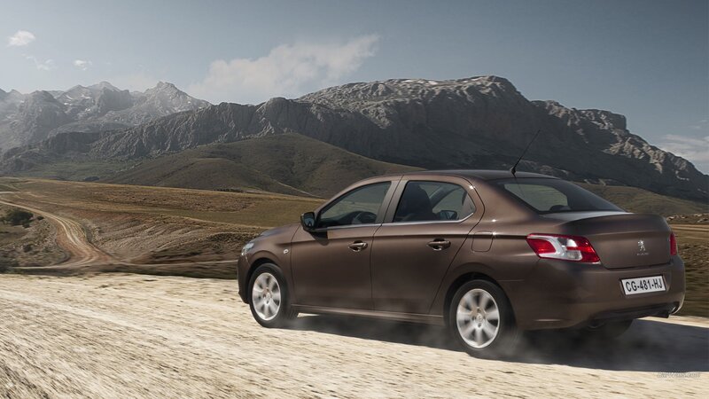 Brown Sedan Car — Open