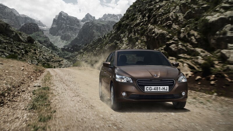 Brown Sedan on Dirt Road — Adventurous