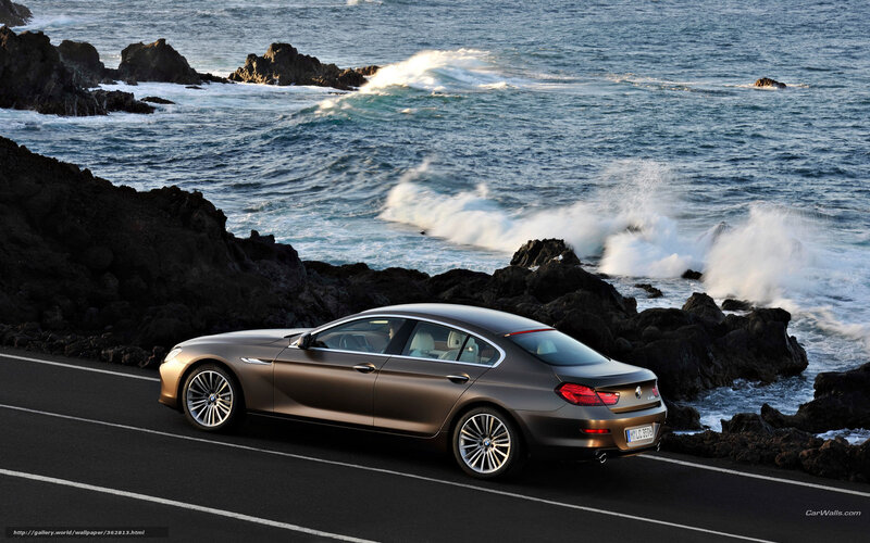 Brown Sedan on Road