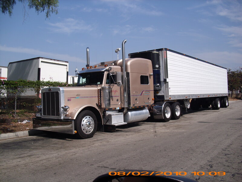 Brown Semi-truck — Neutral