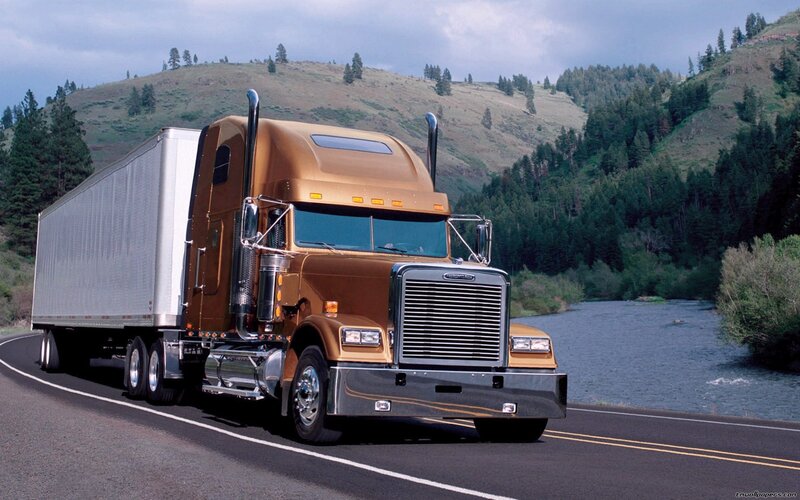 Brown Semi-truck — Serene