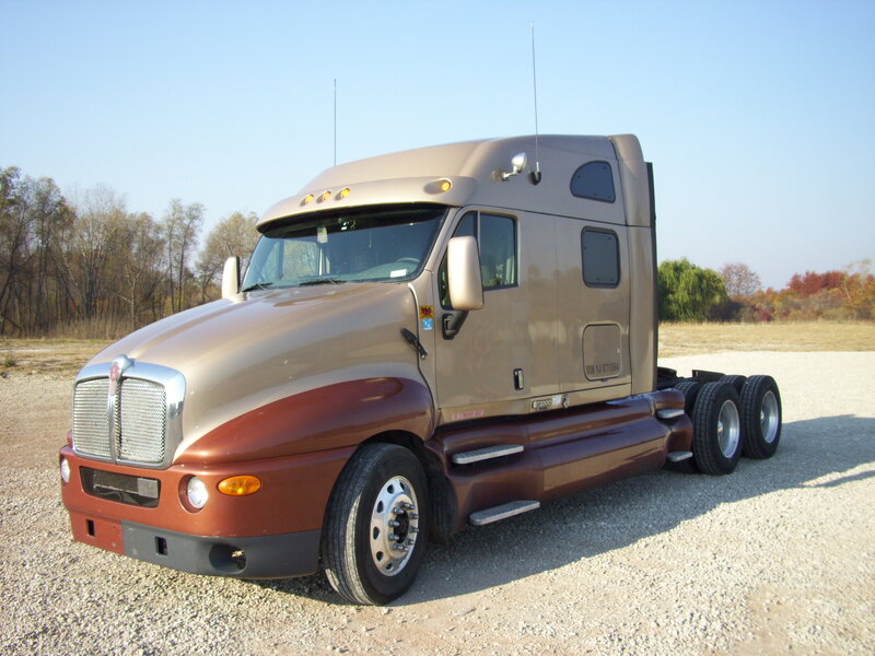Brown Semi-truck