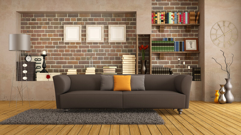 Brown Sofa in Living Room — Calm