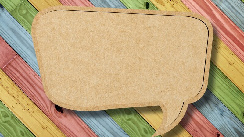 Brown Speech Bubble