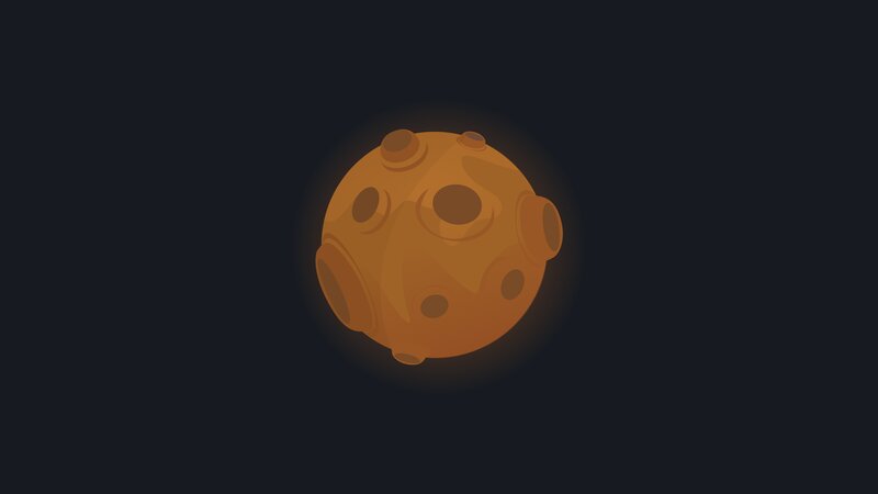 Brown Spherical Object