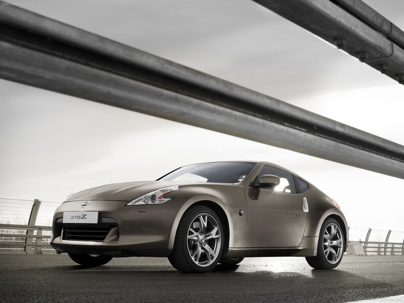 Brown Sports Car — Gray, Dramatic, Photograph, Bridge