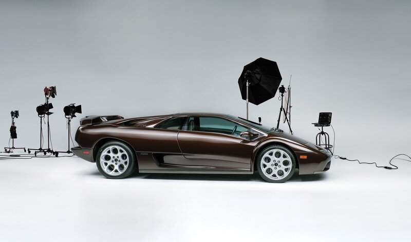 Brown Sports Car — Neutral, Photograph, Studio Lights