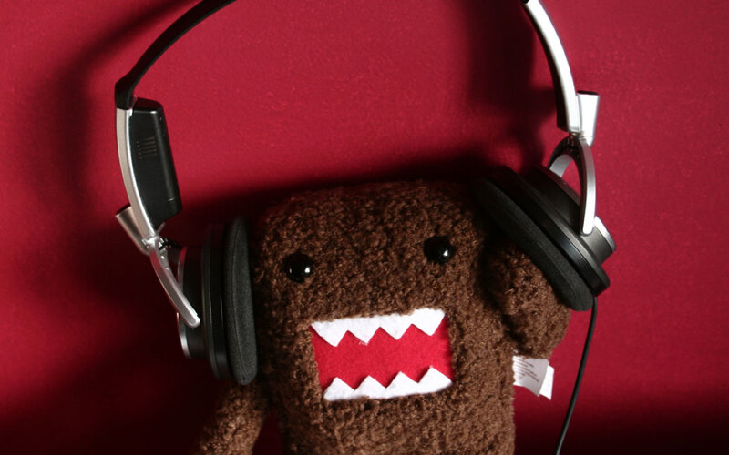 Brown Stuffed Toy — Red