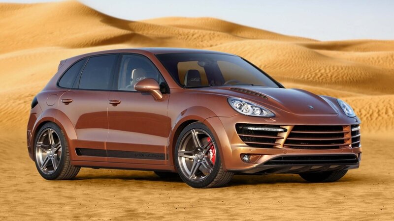 Brown SUV in Desert — Deserted