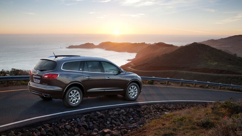 Brown SUV on Coastal Road