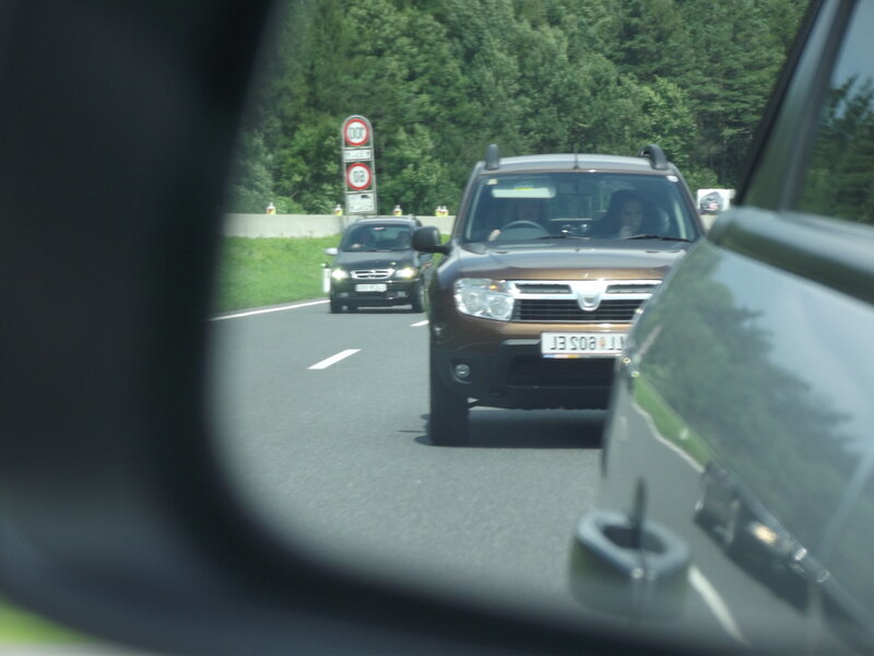 Brown Suv on Highway