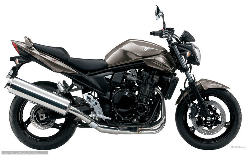 Brown Suzuki Motorcycle