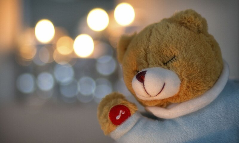 Brown Teddy Bear — Calm, Night