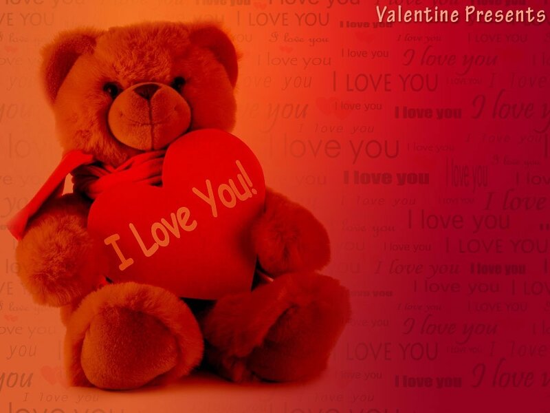 Brown Teddy Bear Holding Heart