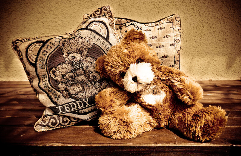 Brown Teddy Bear — Nostalgic, Photograph