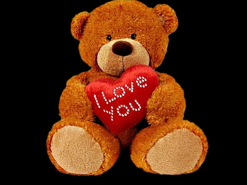 Brown Teddy Bear — Sentimental, Photograph, Red Heart