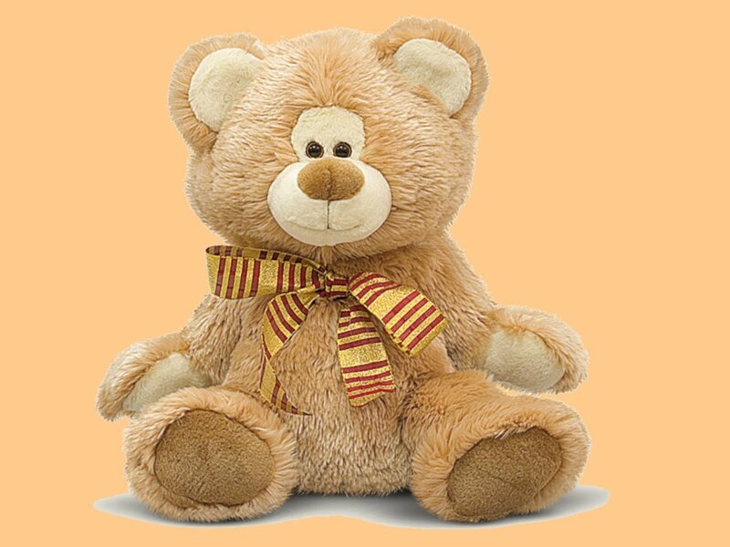 Brown Teddy Bear — Tan