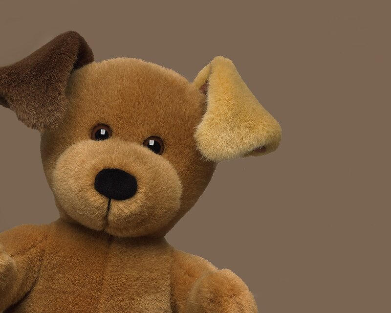 brown teddy bear with floppy ears