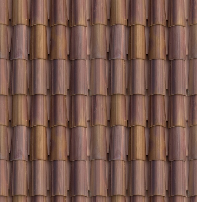 brown tile roof texture