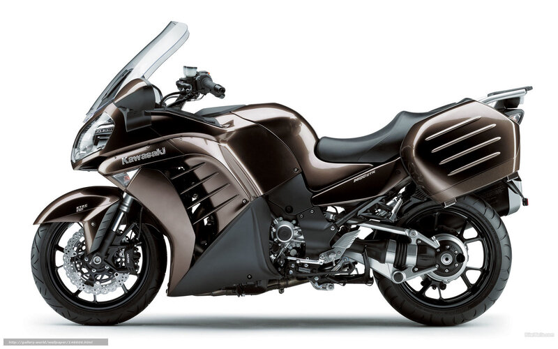Brown Touring Motorcycle