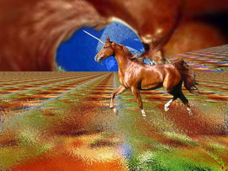 Brown Unicorn Horse