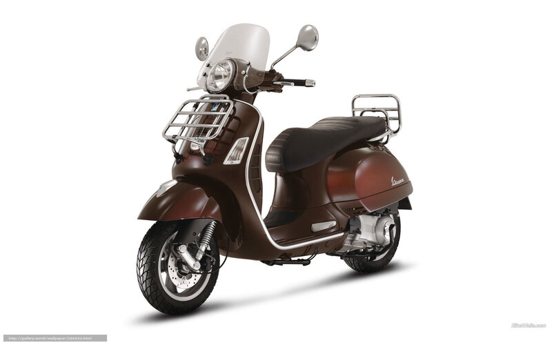 Brown Vespa Scooter — Neutral