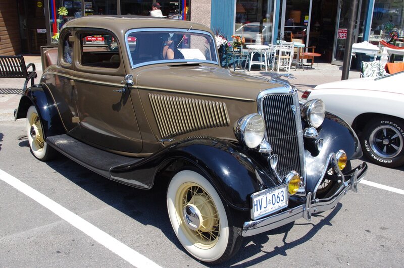 Brown Vintage Car — Black