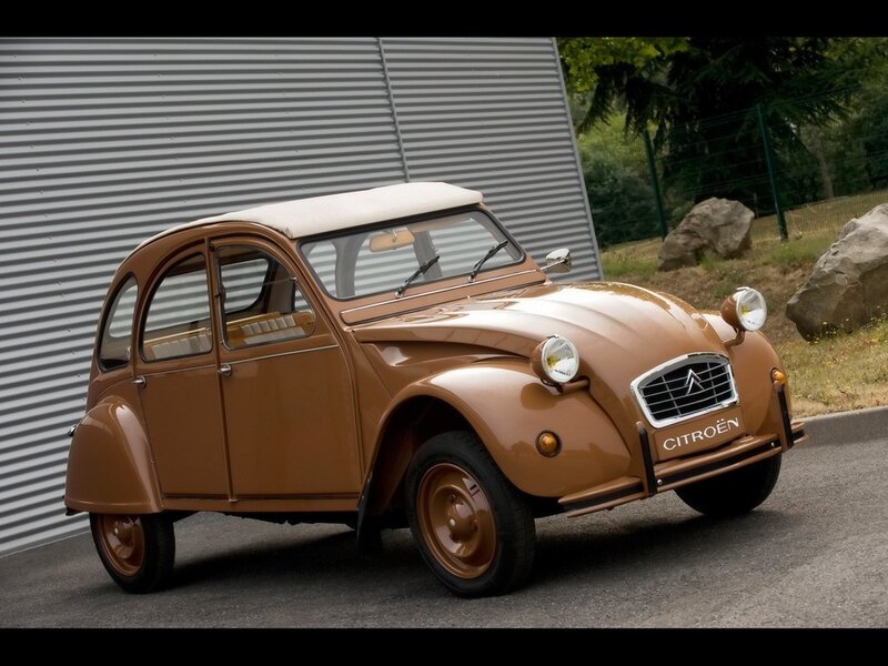 Brown Vintage Car — Calm, Afternoon, Photograph, Building, Trees