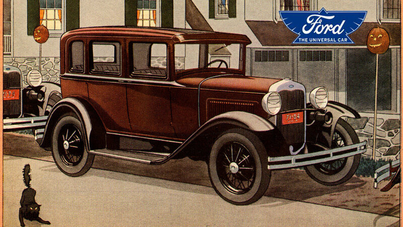Brown Vintage Car — Festive
