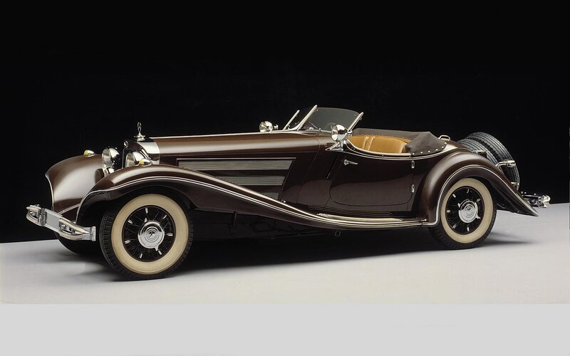 Brown Vintage Convertible — Dramatic