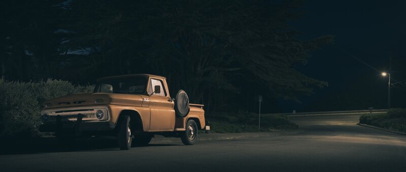 Brown Vintage Pickup Truck — Dramatic