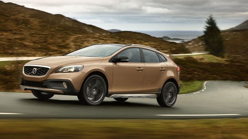 Brown Volvo Car — Dynamic, Afternoon, Photograph, Road
