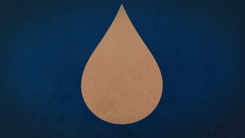 Brown Water Droplet