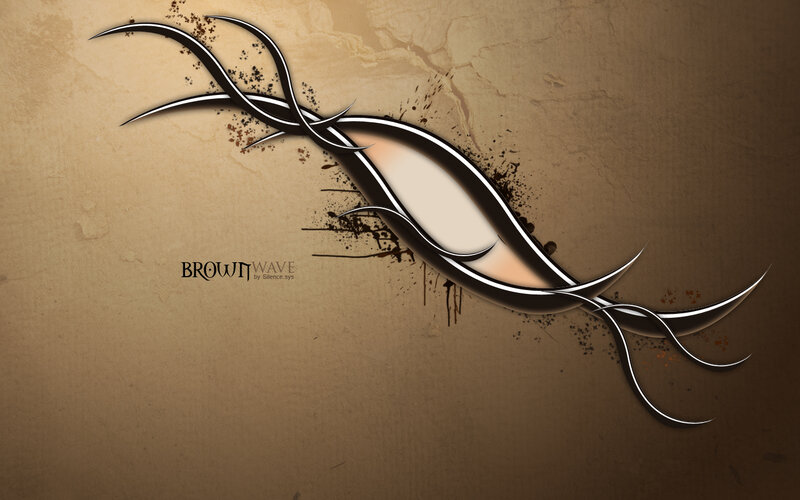 Brown Wave abstract design
