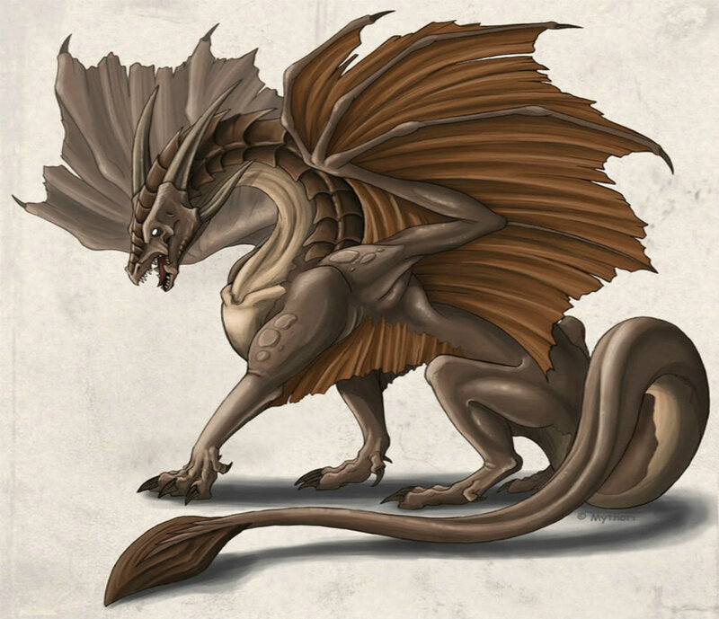 Brown Winged Dragon