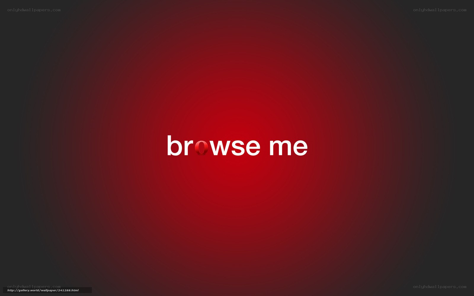 browse me text on red background