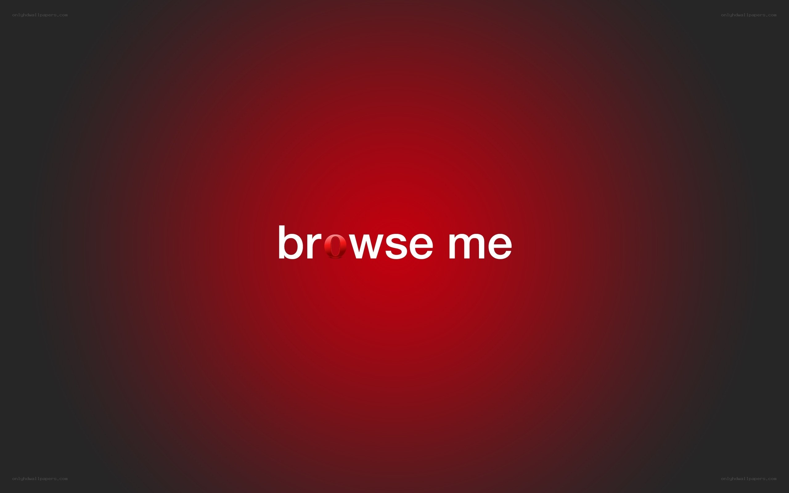 browse me text on red background