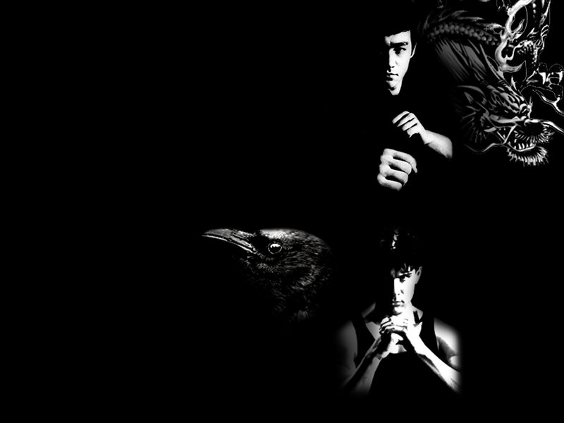 Bruce Lee and martial arts collage