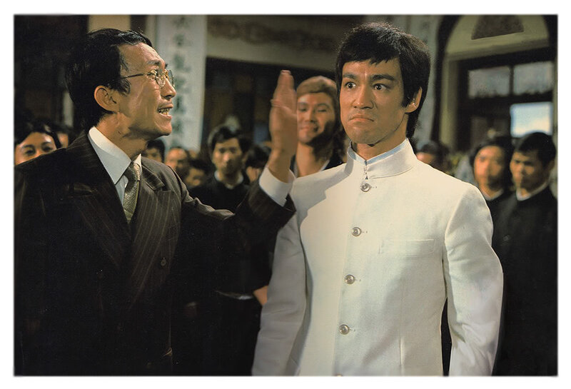 Bruce Lee in a martial arts scene