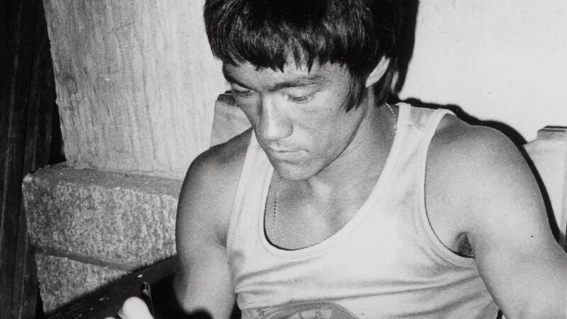 Bruce Lee in a tank top