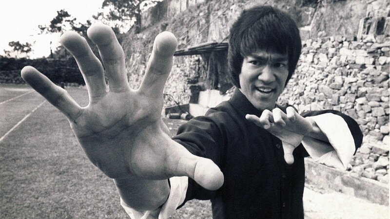 Bruce Lee in martial arts pose