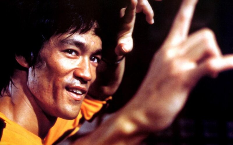 Bruce Lee in Orange Shirt