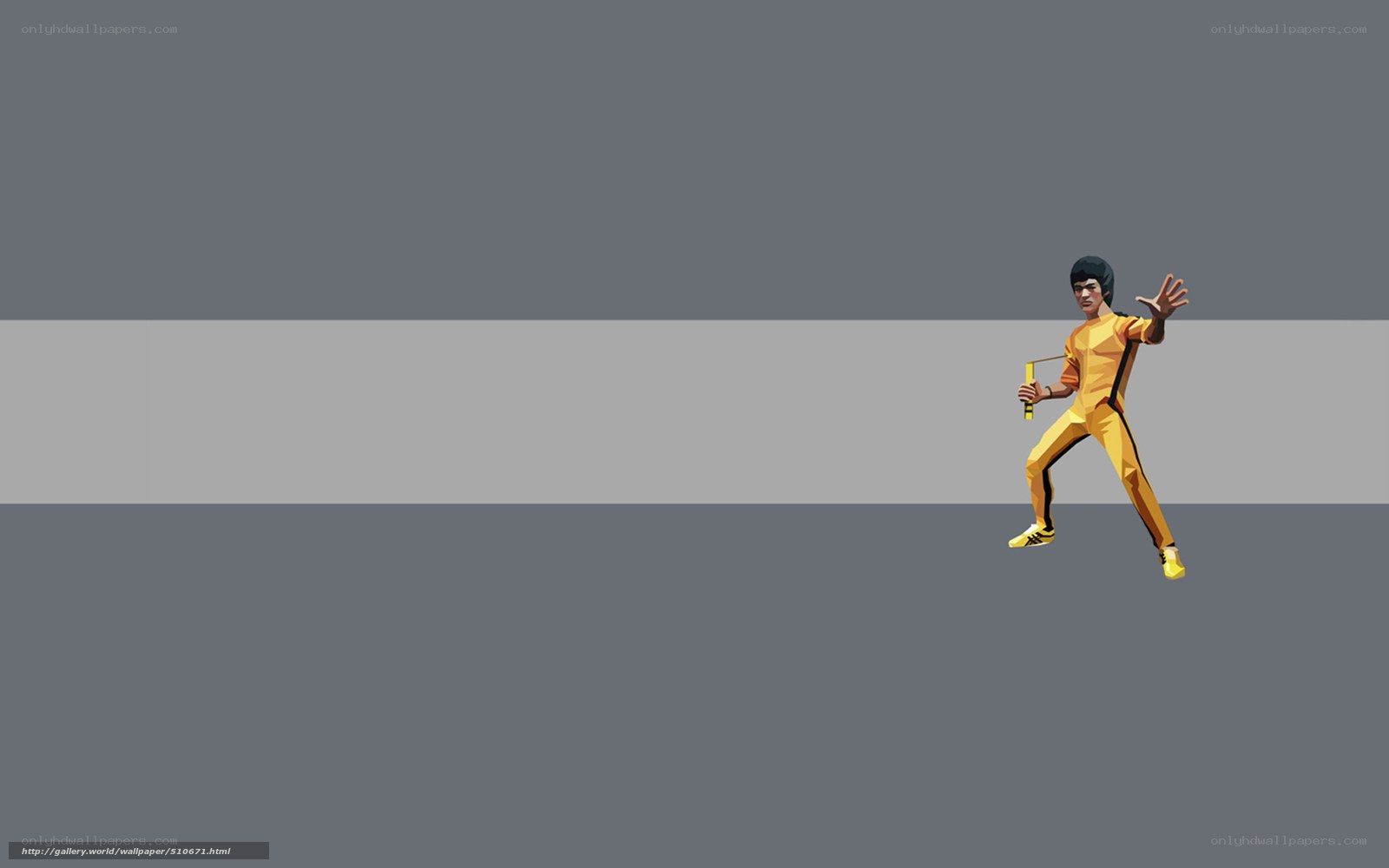 Bruce Lee in yellow suit