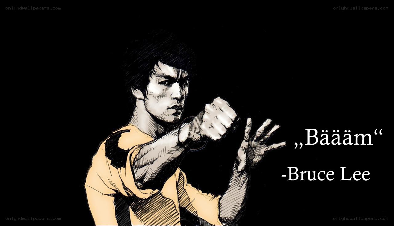 Bruce Lee martial arts pose