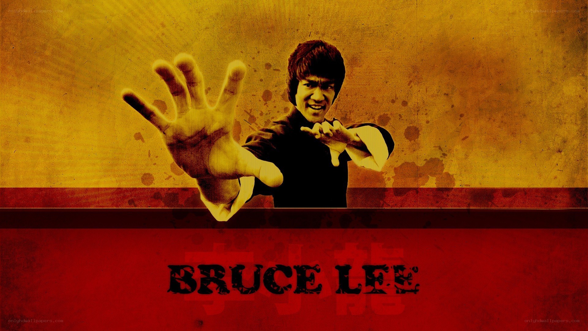 Bruce Lee martial arts poster