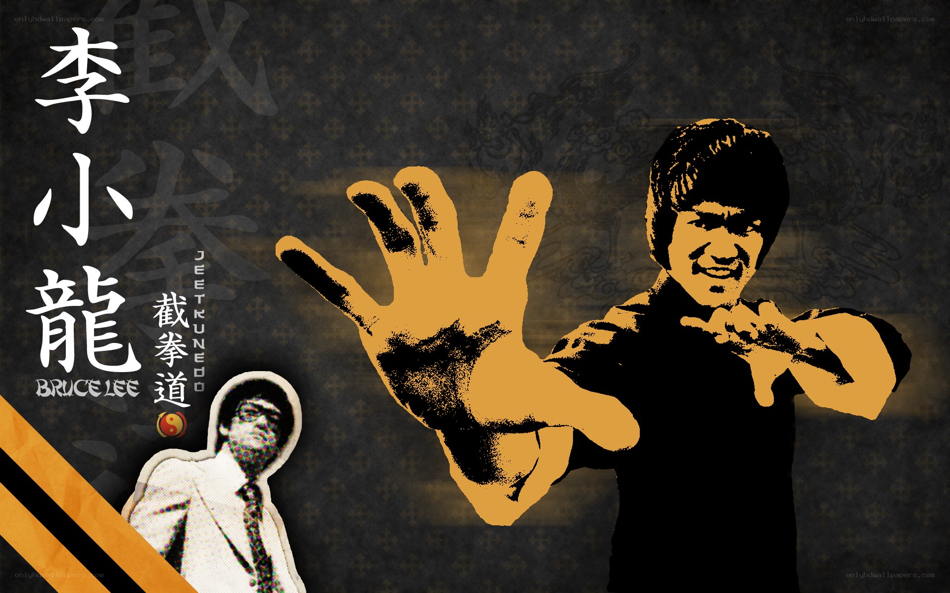 Bruce Lee martial arts poster