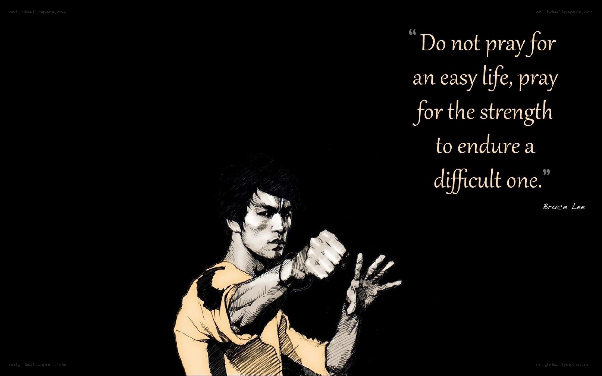 Bruce Lee quote illustration