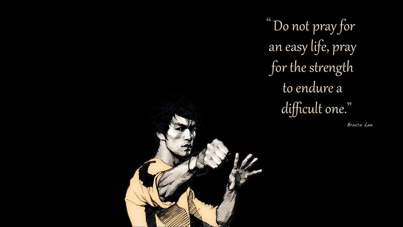 Bruce Lee quote illustration