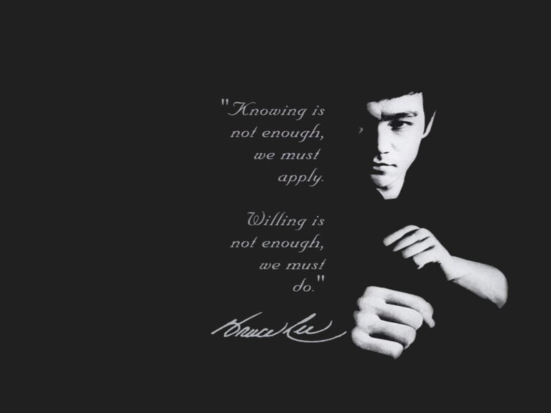 Bruce Lee quote wallpaper