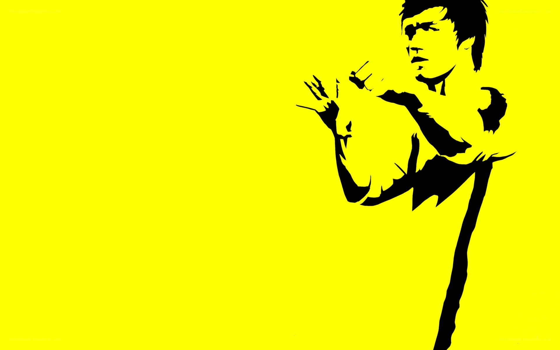 Bruce Lee silhouette art